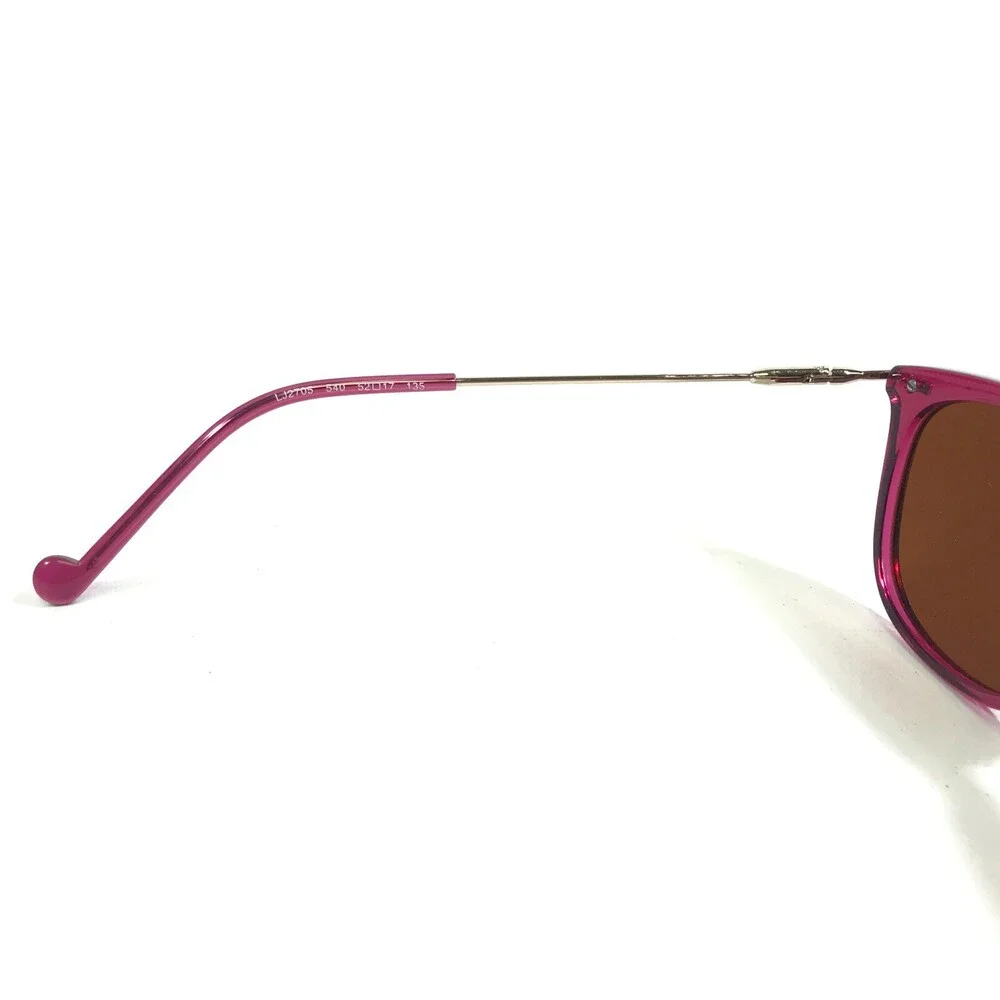Liu Jo Sunglasses LJ2705 540 Gold Pink Cat Eye Frames with Brown Lenses